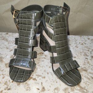 Avocado Green Strap Sandals